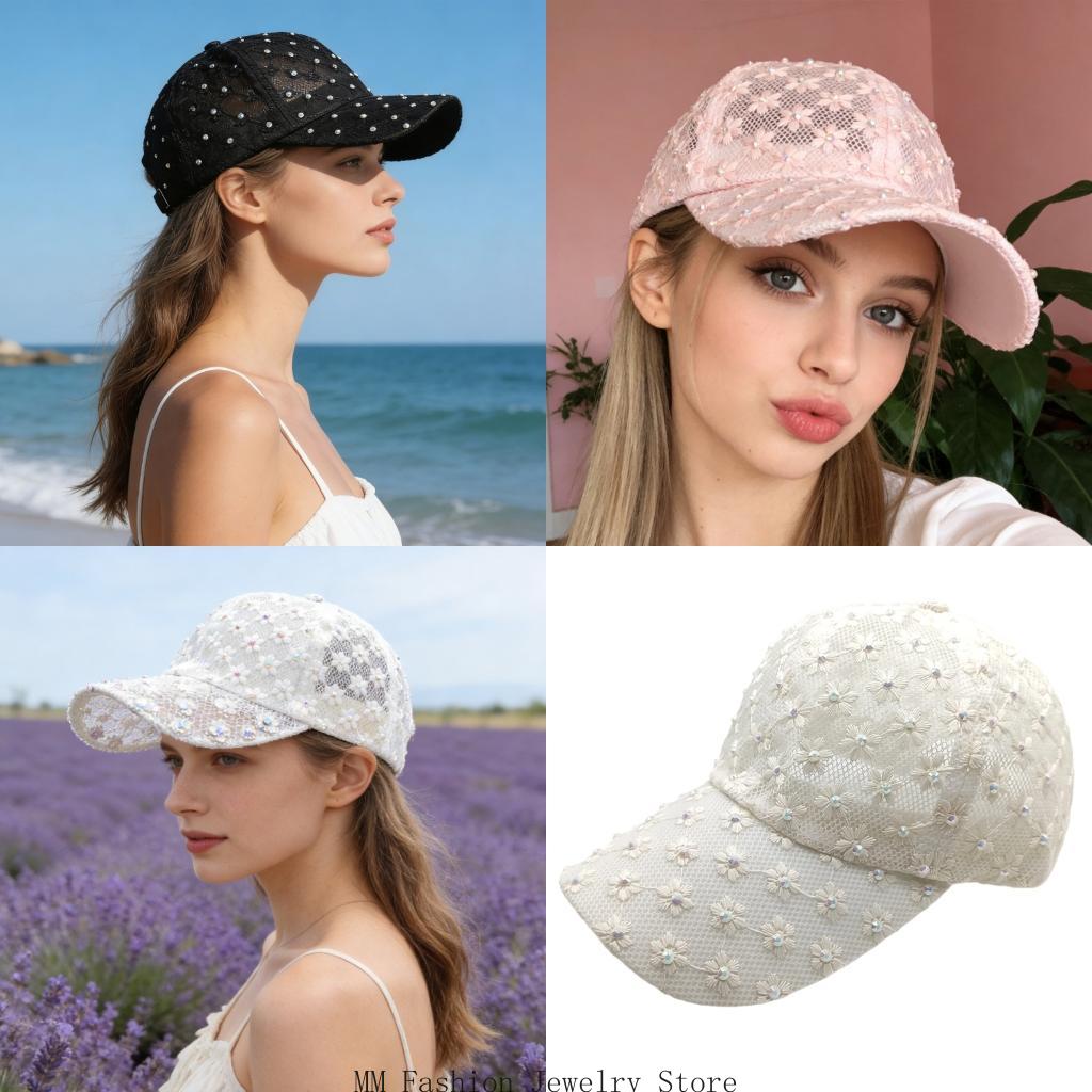 Outdoor Adventure Outfit - Topi Bisbol Bunga Serbaguna Bergaya Dan