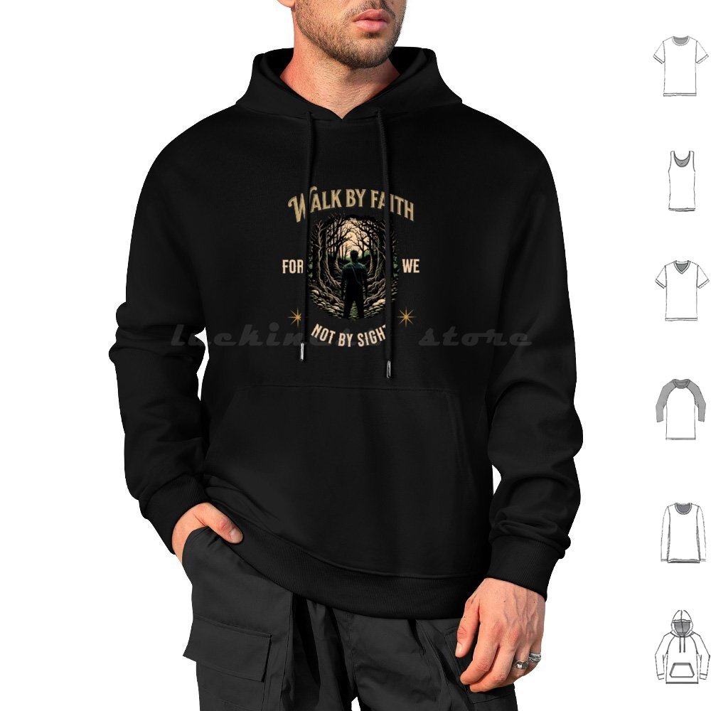 Outdoor Adventure Walks - Walk By Faith Christian Hoodie Katun