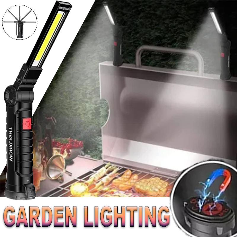 Outdoor Adventure Trips - Senter LED Portabel dengan Kait Magnetik