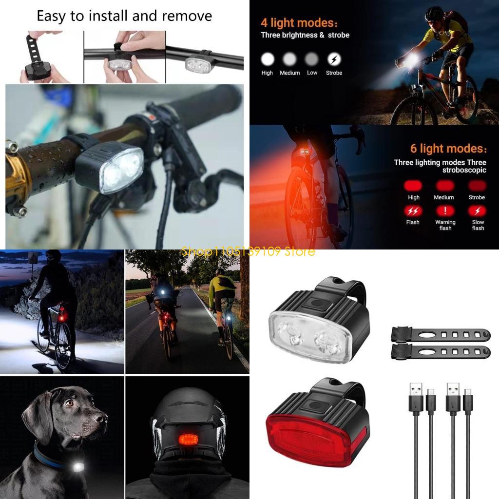 Outdoor Adventure Day - Lampu Depan dan Belakang Sepeda LED