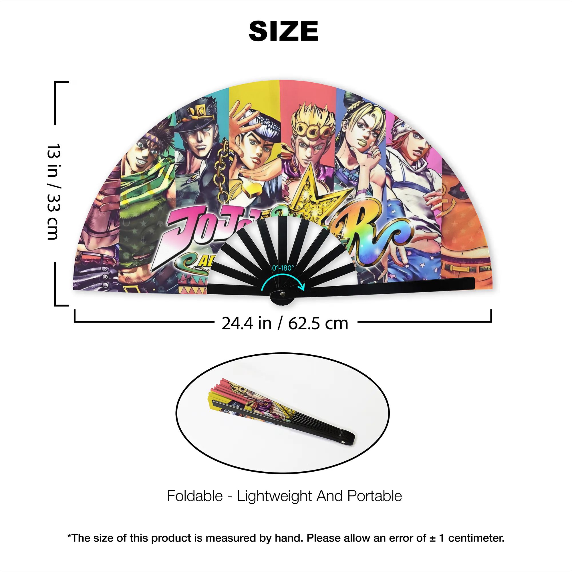 Kipas Lipat Portabel Anime JoJ - Outdoor Adventure Japan ulasan dan harga