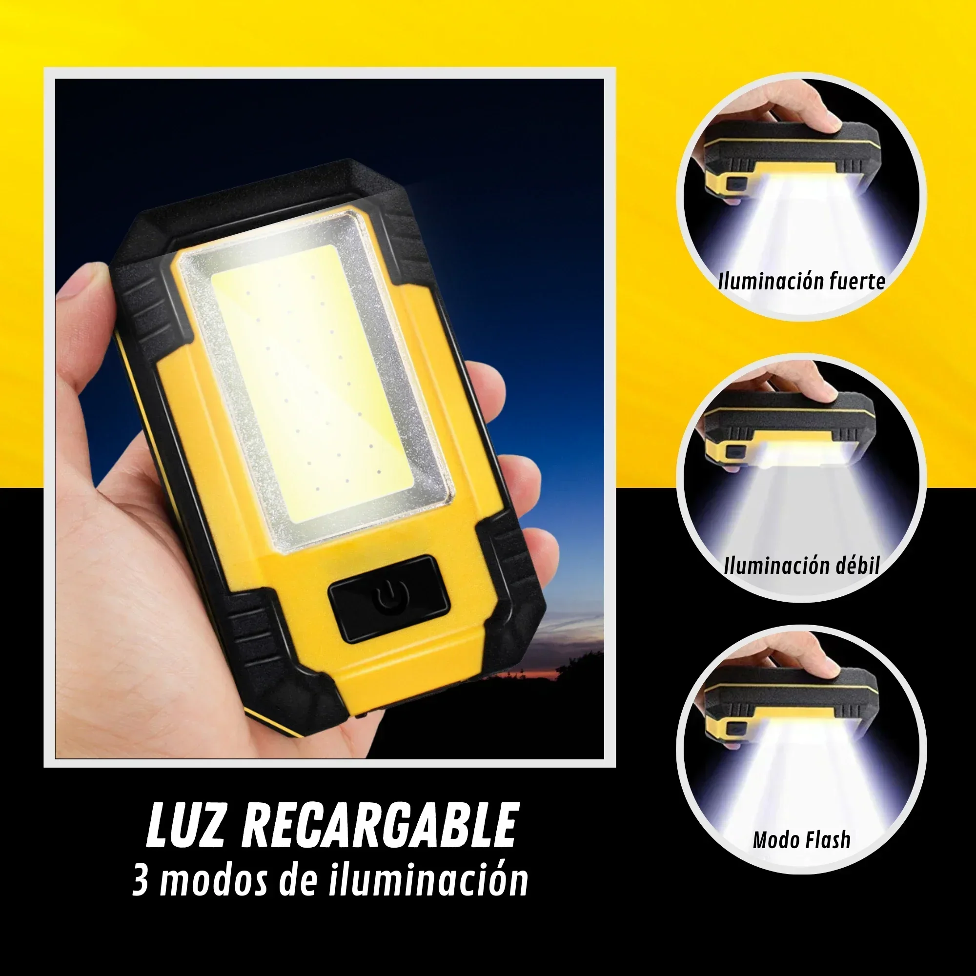 Lampu Kerja Isi Ulang 4000mAh  - Outdoor Adventure Trips ulasan dan harga