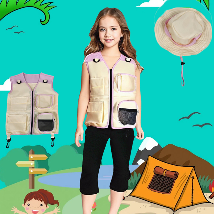 Setelan topi rompi penjelajah  - Outdoor Adventure Outfit ulasan dan harga