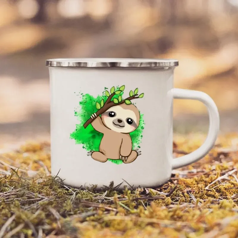 Cangkir kopi, Mug Sloth Enamel - Outdoor Adventure Walks ulasan dan harga