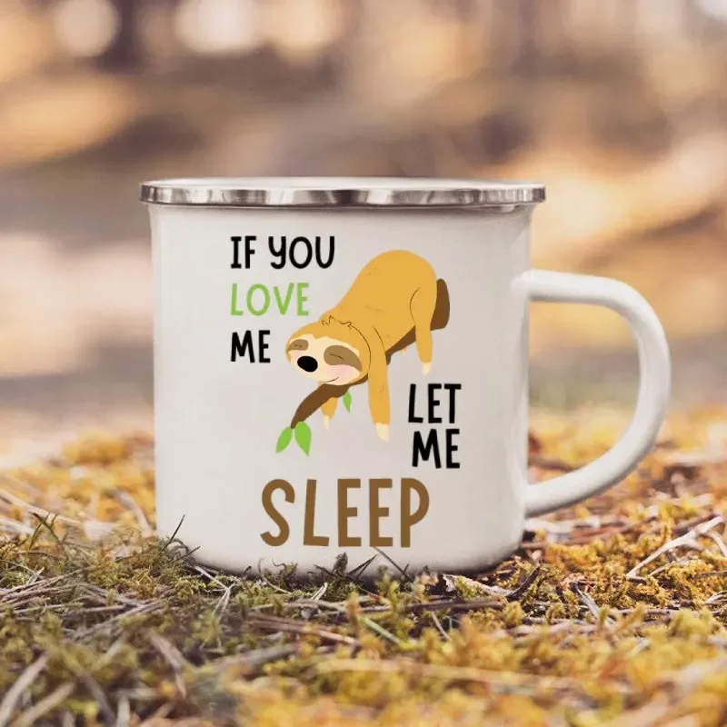 Cangkir kopi, Mug Sloth Enamel - Outdoor Adventure Walks ulasan dan harga